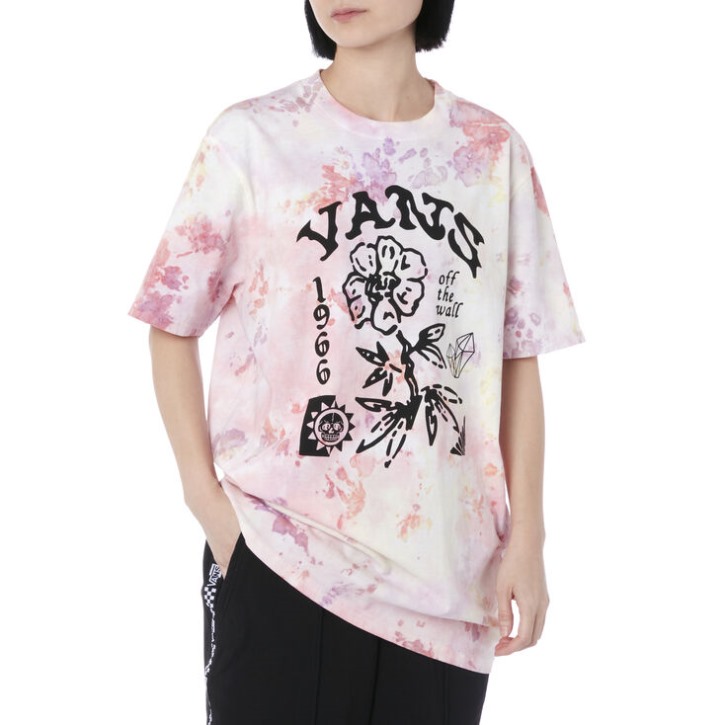 Vans סוכר מעיל חולצה Tie Dye סחלב
