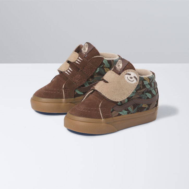 Vans Toddler Sk8-mid Edition מחודש עציץ אדמת מסטיק קלאסי
