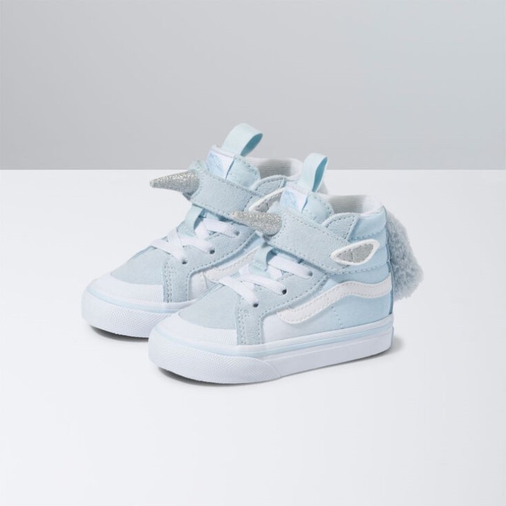 Vans Toddler Unicorn Sk8-hi הוצאה מחודשת 138 V עדין כחול-כסף