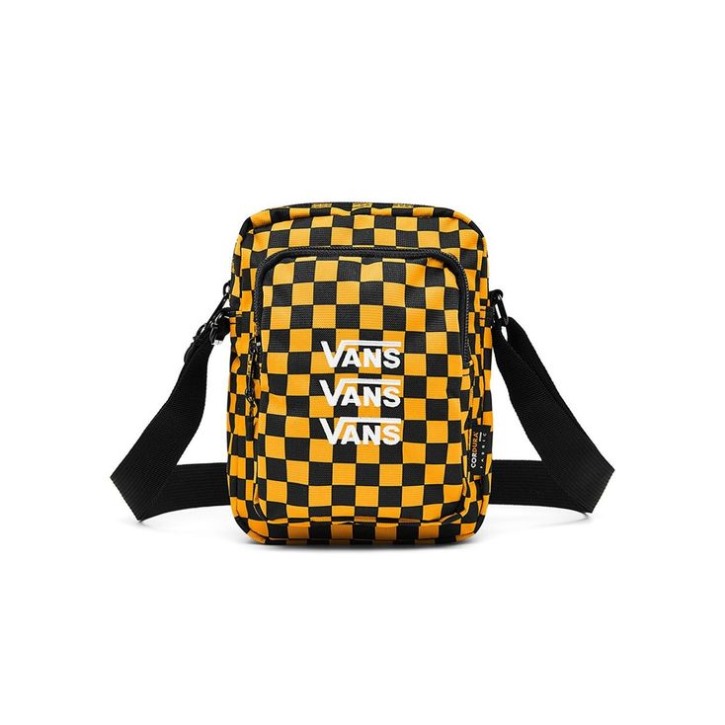 Vans Triple V Crossbody Bag לוח דמקה זעפרן שחור