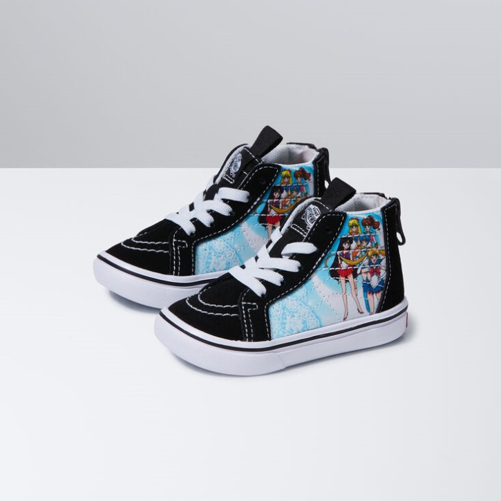 Vans X Sailor Moon Toddler Comfycush Sk8-hi Zip Multi-black