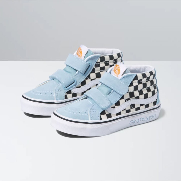Vans X Skateistan Kids Sk8-mid Resution V Checkerboard