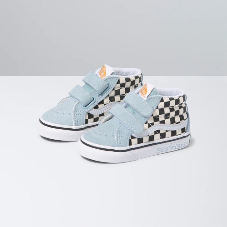 Vans X Skateistan Toddler Sk8-mid Resution V Checkerboard