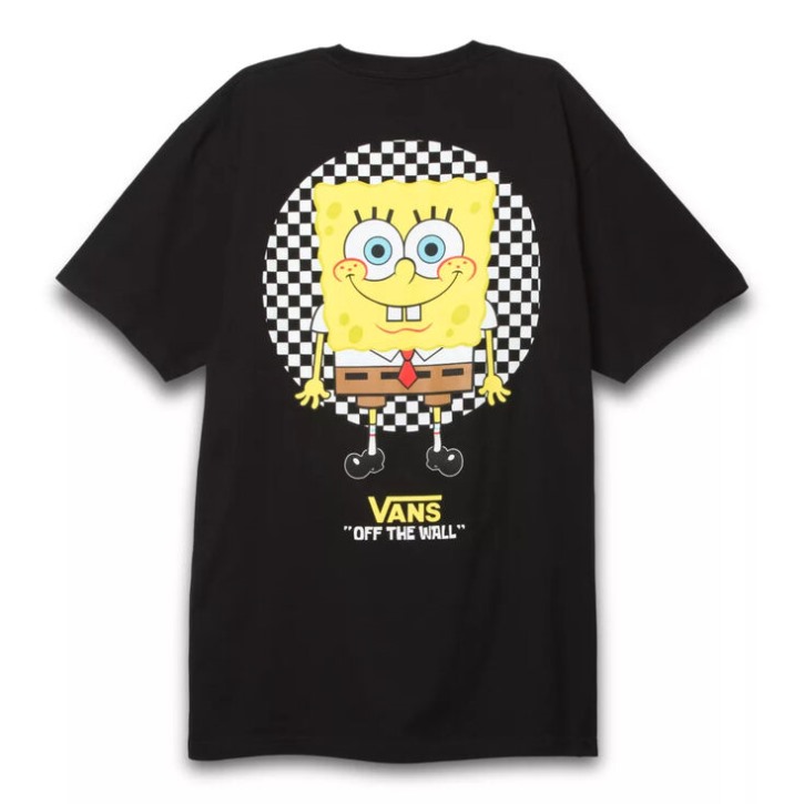 Vans X בובספוג זרקור חולצת טריקו כיס