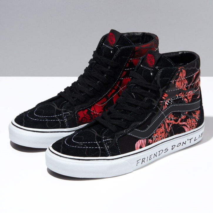 Vans X Stranger Things Sk8-hi הוצאה מחודשת שחור-אדום