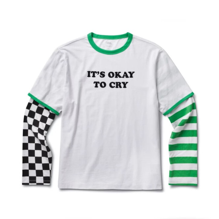 Vans X Tierra Whack שכבות שרוול ארוך לבן