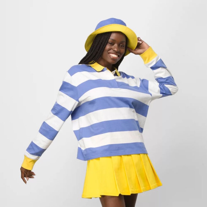 Vans X Tierra Whack שרוולים ארוכים פולו מרשמלו-באחה כחול