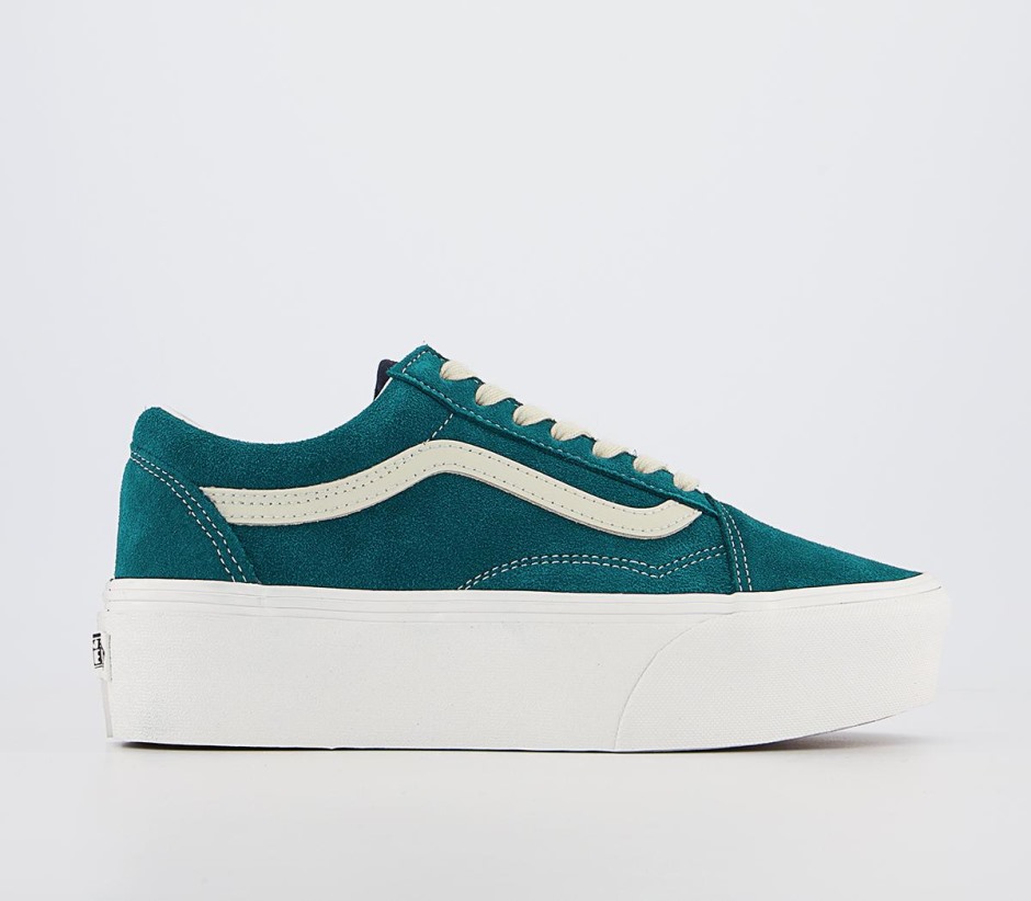 Vans Old School Stackform מאמנים ורסיטי זמש עמוק צהבהב