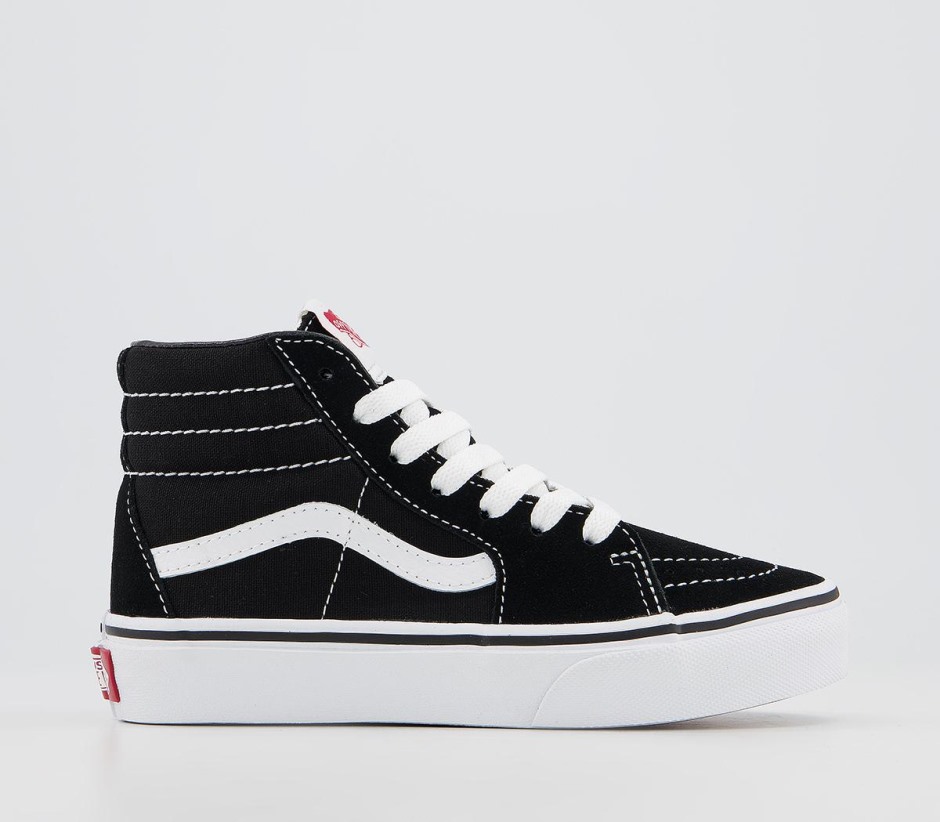 Vans Sk8 Hi נעלי ילדים שחור ולבן