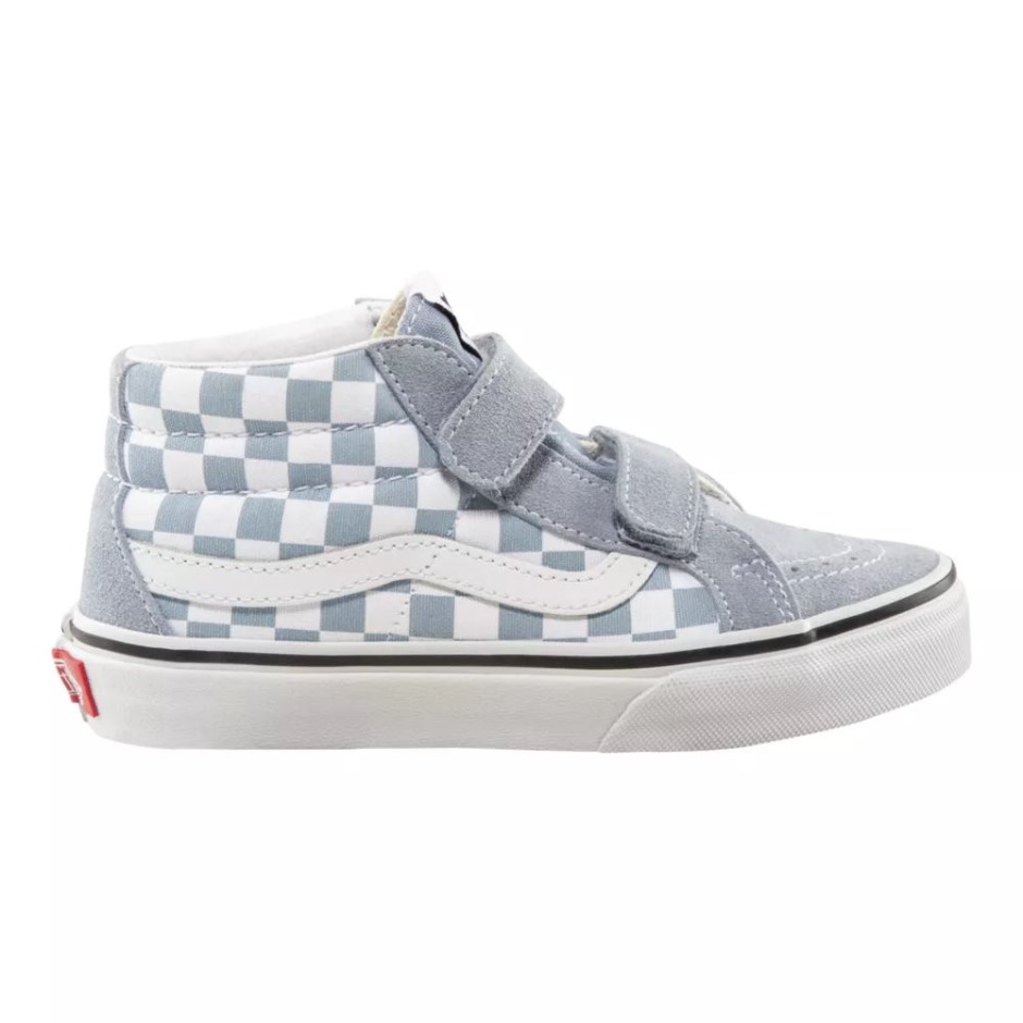 Vans Girls' Pre-school Sk8-mid Resissue V נעלי סקייט Ashley Blue