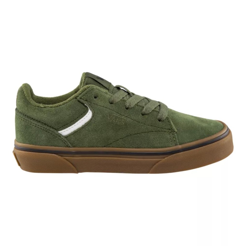 Vans כיתה/ טרום-סקול נעלי סקייט זמש ירוק-מסטיק