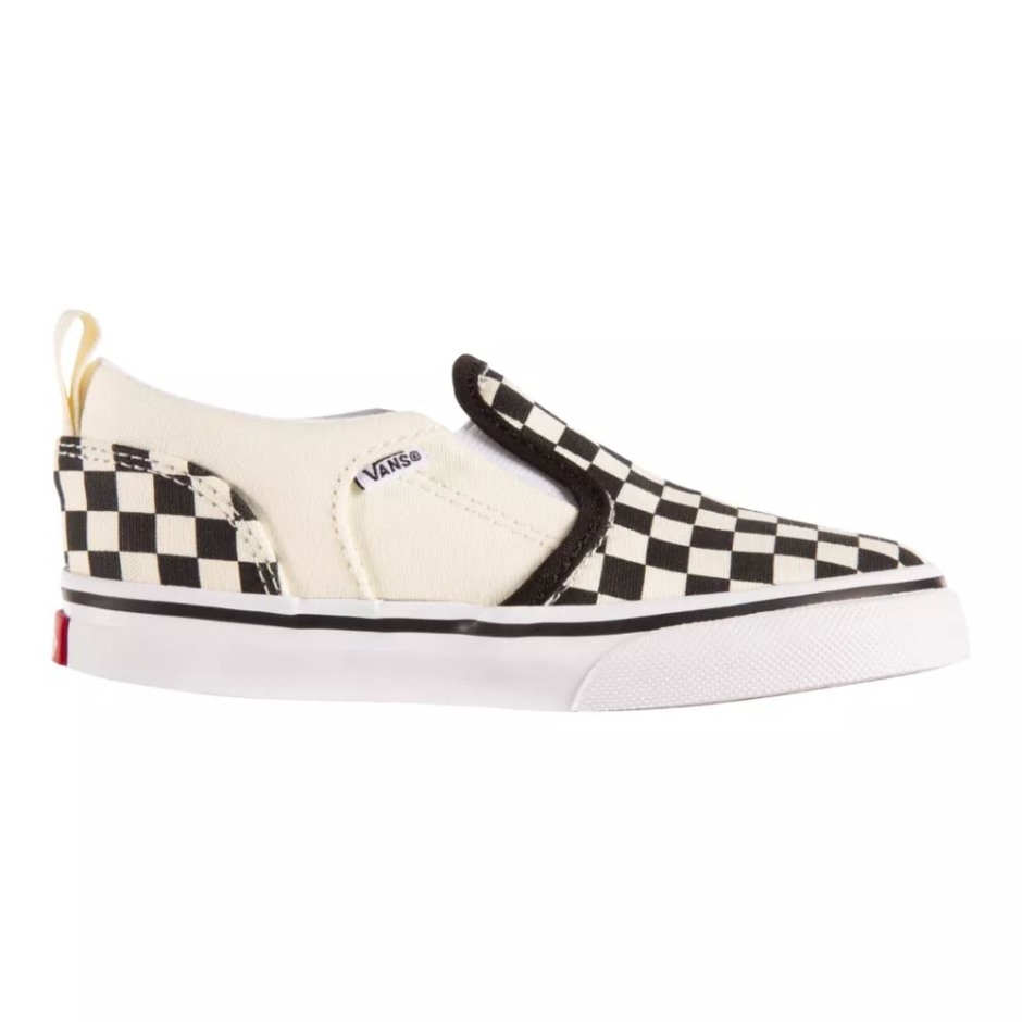 Vans Kids פעוט נלי אשר V גלגיליות ריצה סקוטש שחור-טיביי
