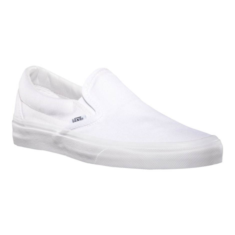 Vans נעלי סקייט קלאסיות לגברים נעלי סניקרס תחתון נמוך להחליק על לבן נושם