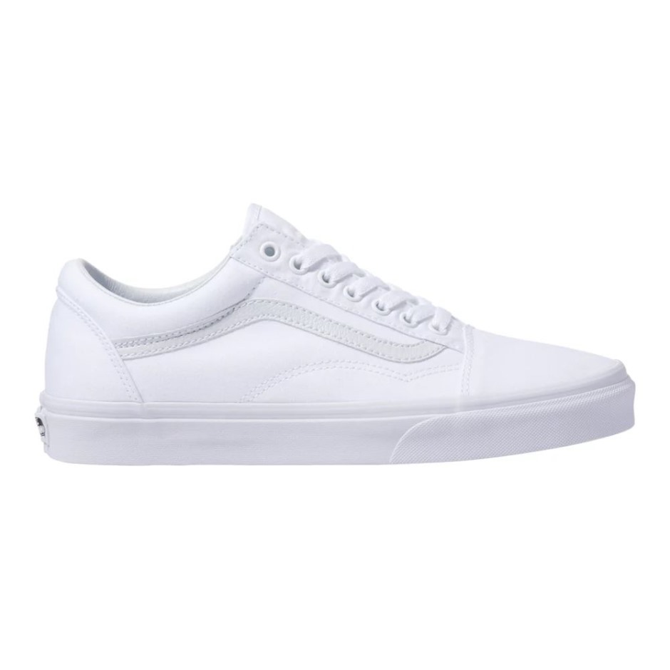 Vans גברים ישן סקייט נעלי סניקרס נעלי סניקרס תחתון נמוך להחליק על לבן נושם
