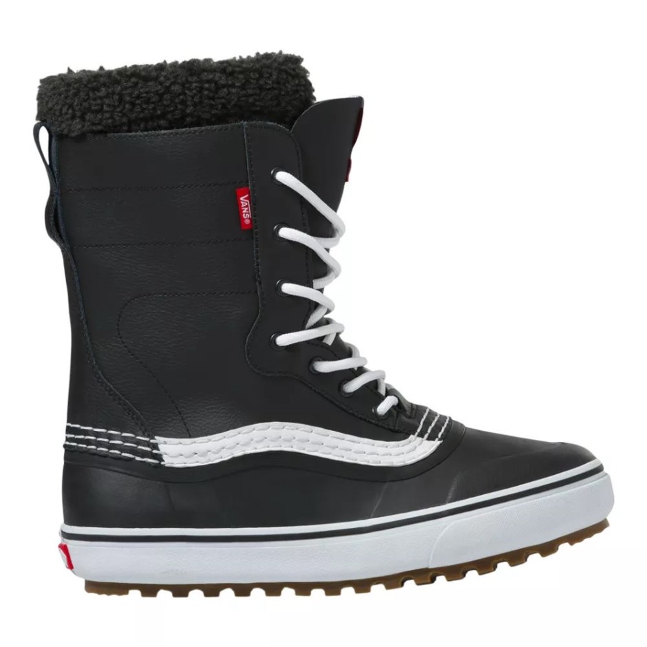 Vans גברים שלג סטנדרטי MGP Winter Casual עמיד למים שחור-לבן מונע החלקה