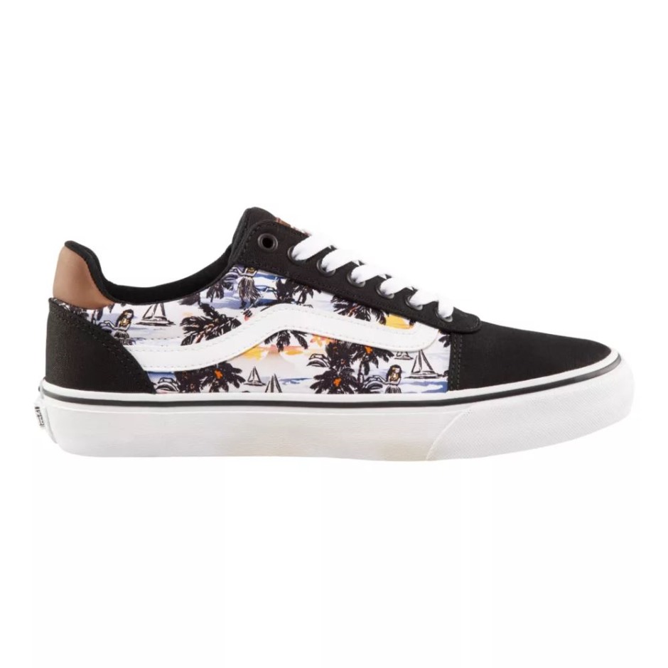 Vans מחלקת גברים Nelli סקייט דלוקס שחור ולבן