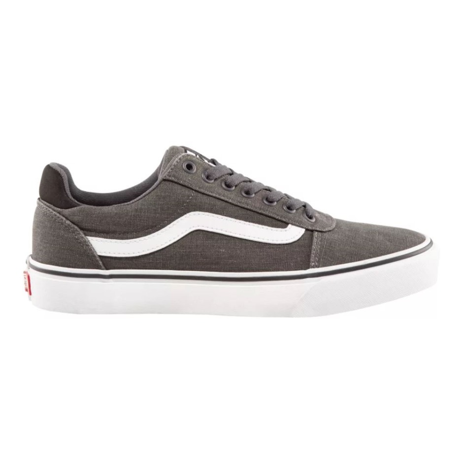Vans Men's Ward נעלי סקייט דלוקס אפור-לבן
