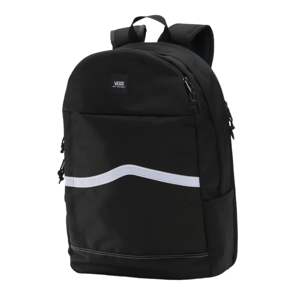 Vans Unisex Construct Cordura Skool תיק גב 27 ליטר שחור-לבן