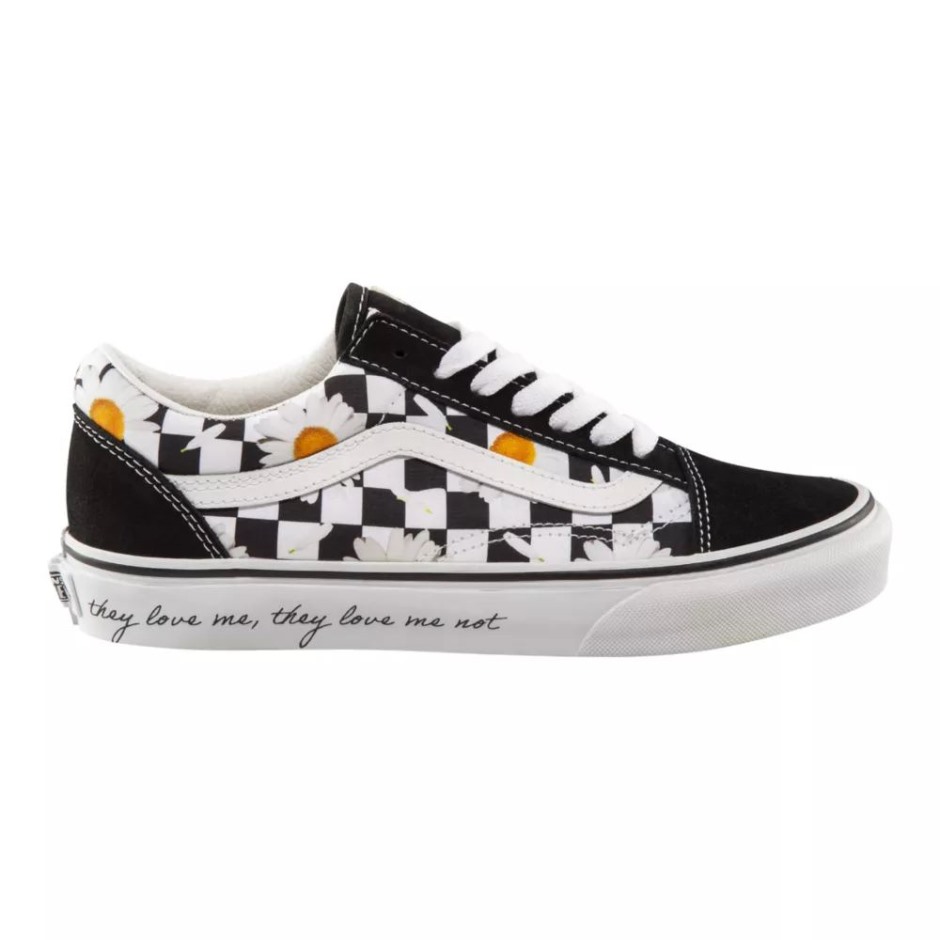 Vans Women's Old School Love Me Love Me לא נעלי סקייט שחורות