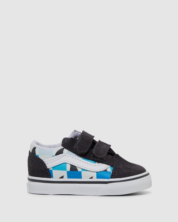 Vans Old School V Glow Shark תינוק אספלט-לבן
