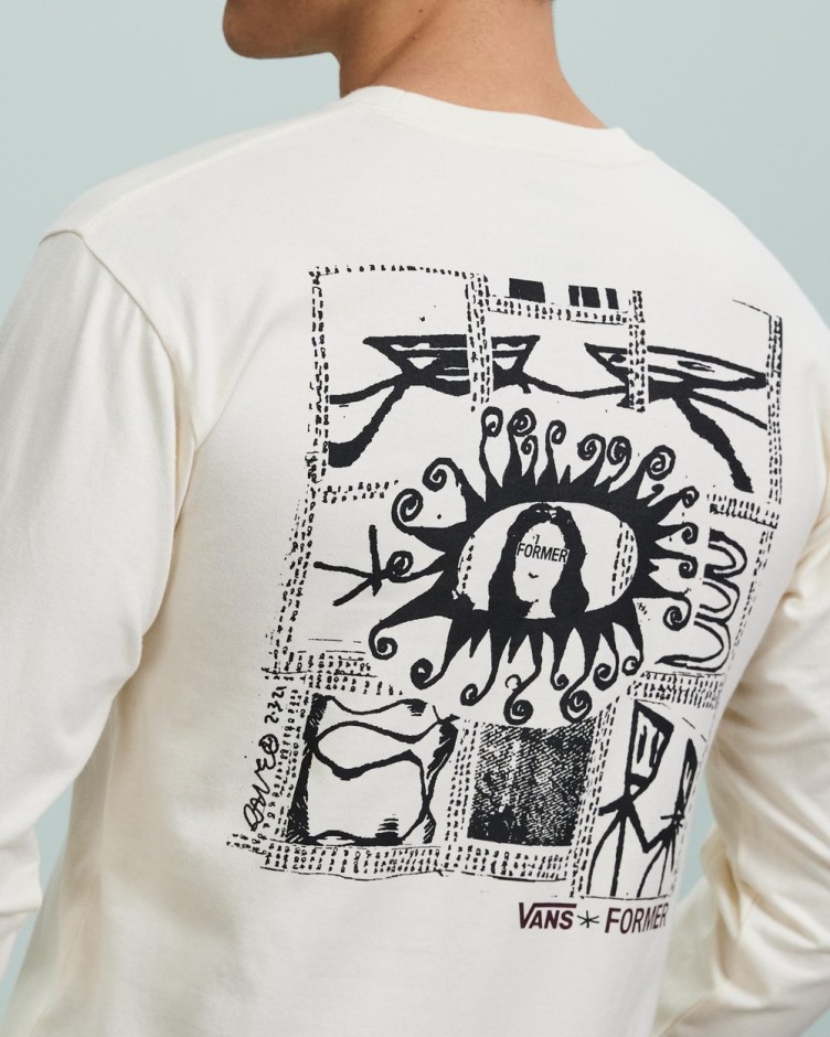 T-shirt עם שרוול ארוך לשעבר של טנדרים טבעי