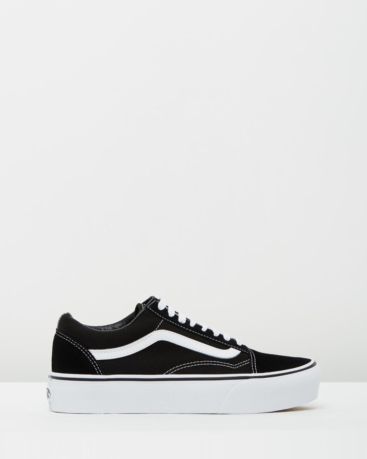 Vans Old School Platform 2.0 - יוניסקס שחור-לבן
