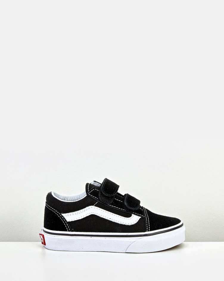 Vans Old School V Youth שחור לבן