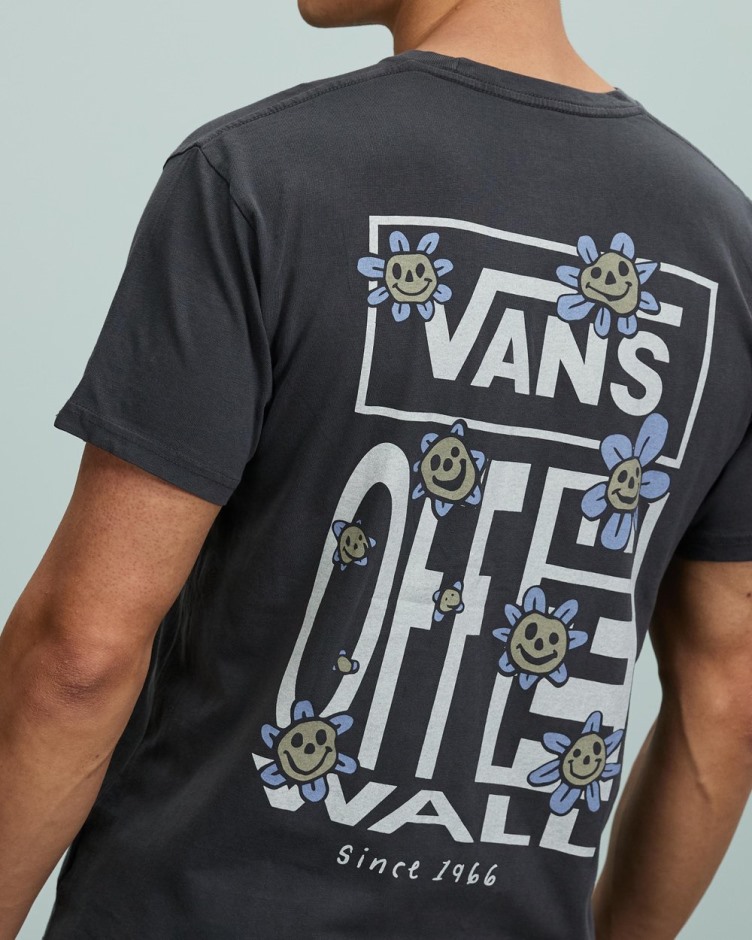 T-shirt עם שרוול קצר פרחוני טריפי טריפי של וואן