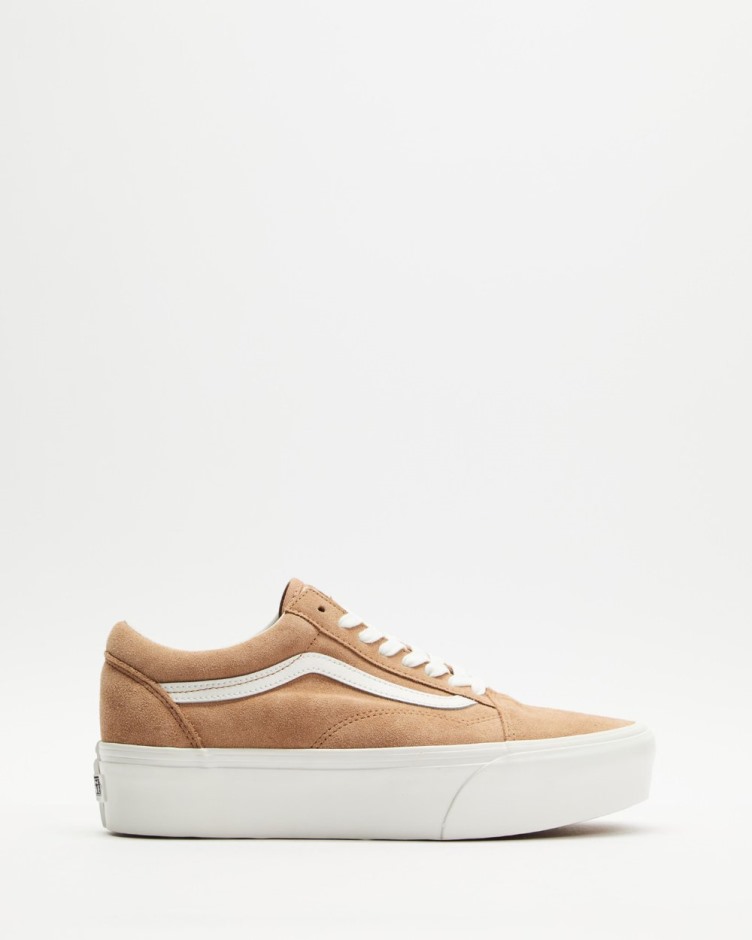 Vans Soft Suede Old School Stackform - יוניסקס בורו-אמת לבן
