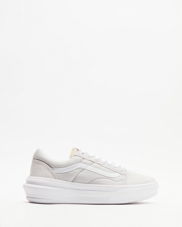 Vans Old Skool Overt Cc - יוניסקס בהיר אפור-לבן