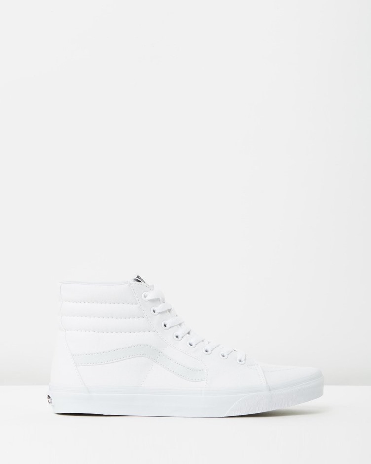 טנדרים Sk8-hi - לבן אמיתי לשני המינים