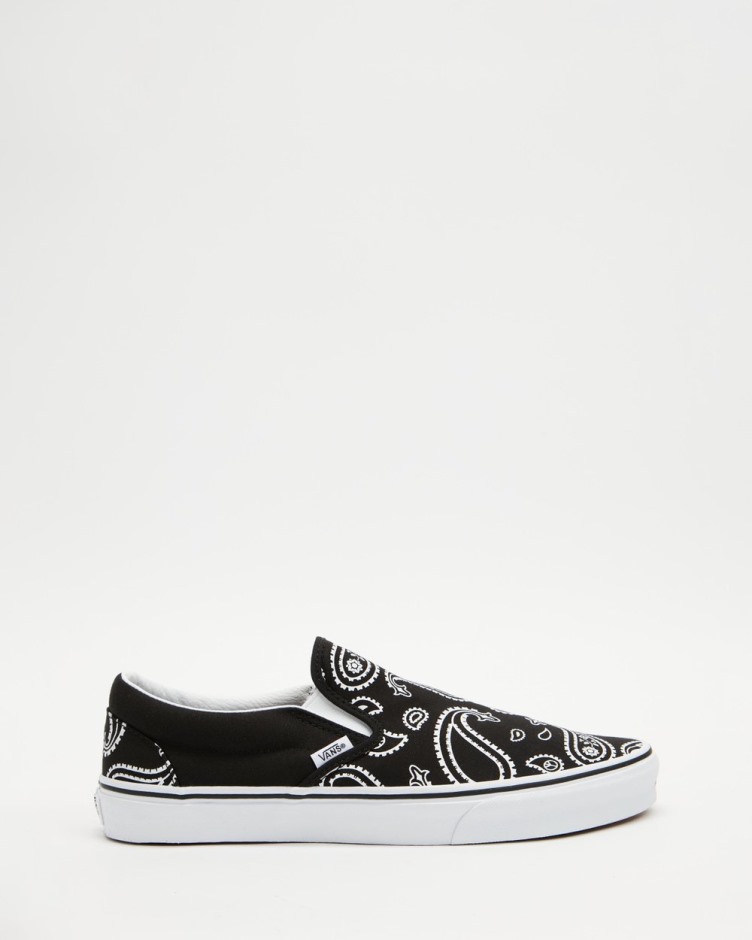 Tunder Slip-on Classic - יוניסקס שחור-לבן אמיתי