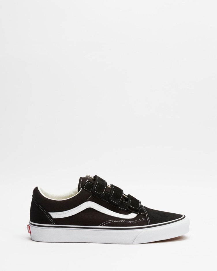 Vans Old School V זמש שחור-לבן