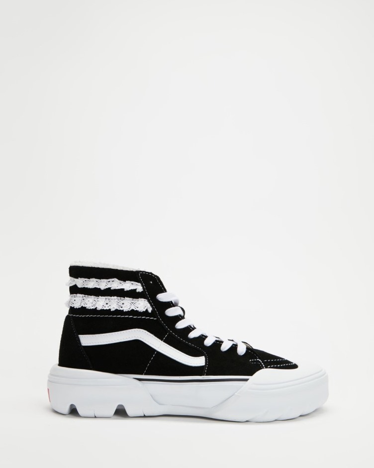 Tandrim X Sandy Liang Sk8-hi מחודד - לשני המינים שחור ולבן