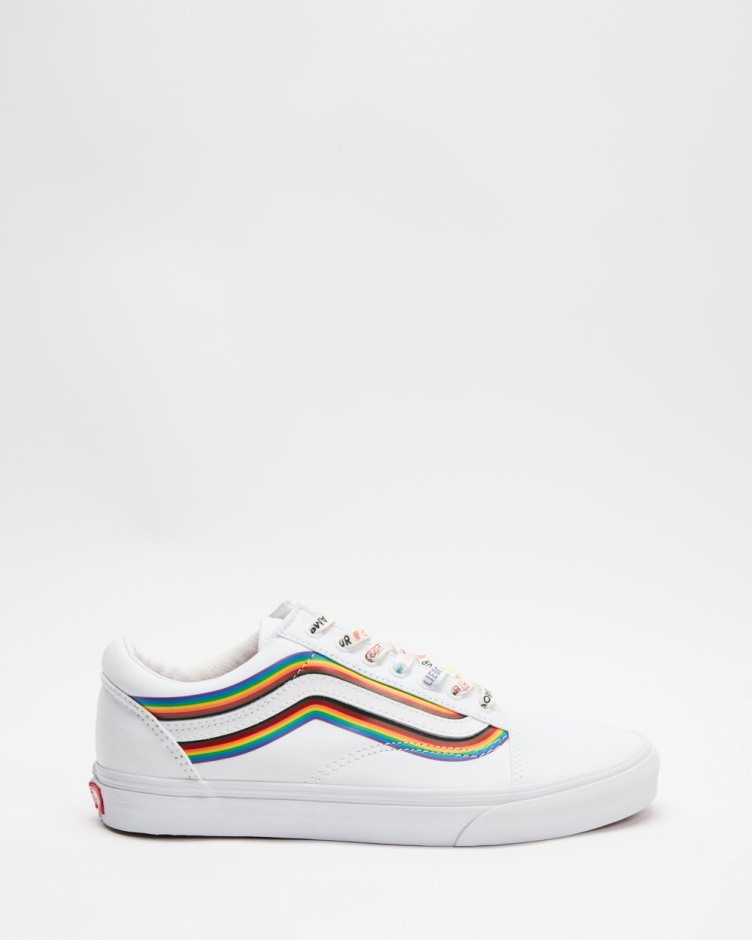 Vans Old School - יוניסקס Pride לבן-אמת לבן