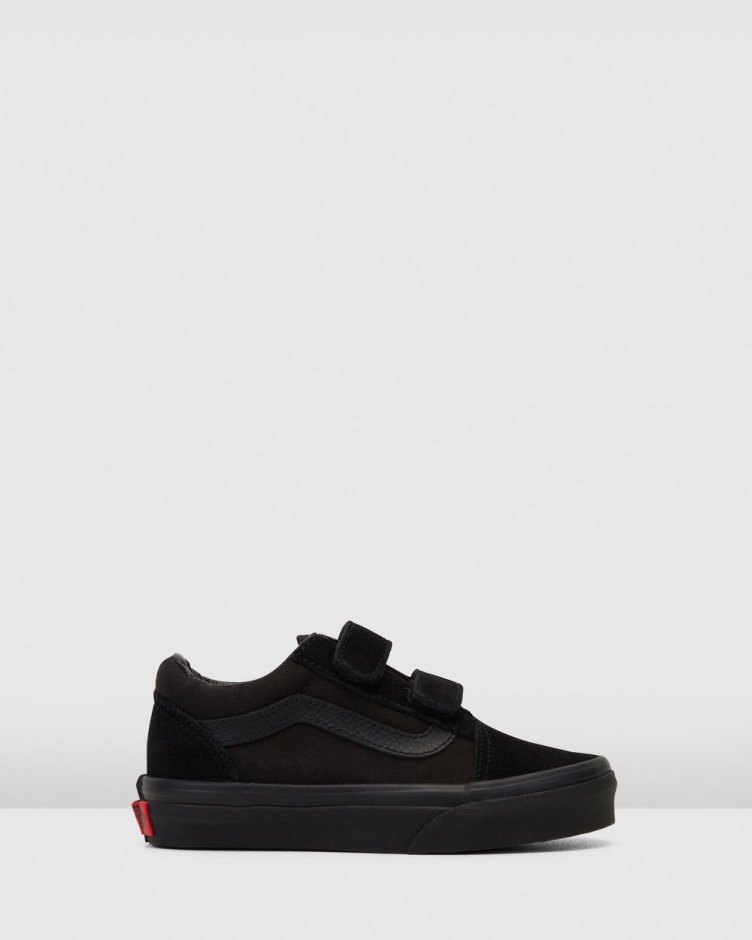Vans Old School V Youth שחור-שחור