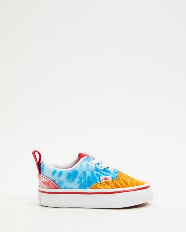 Vans עידן סניקרס צבע תחרה אלסטי - לבן ראב אמיתי לילדים