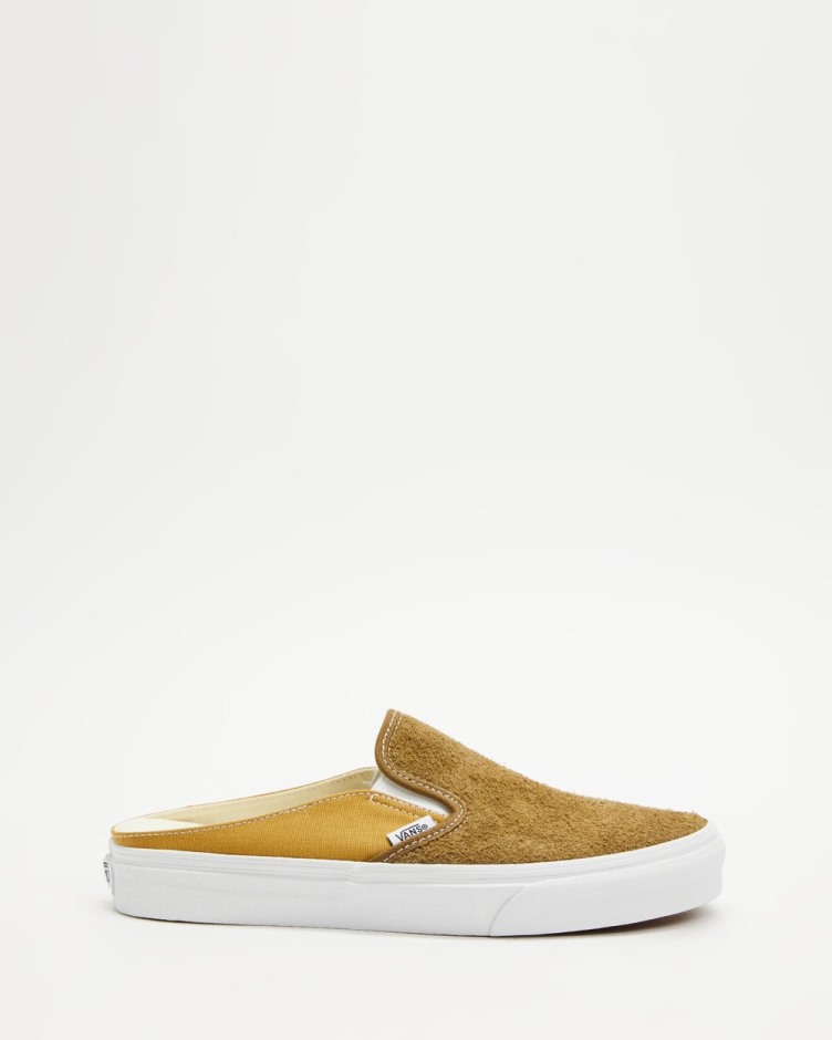 Vans Classic Slip-on Mules - Butternut זמש שעיר לשני המינים