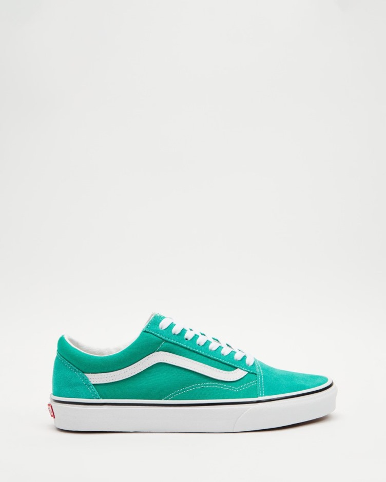 Vans Old Skool - יוניסקס פלפל ירוק-אמת לבן